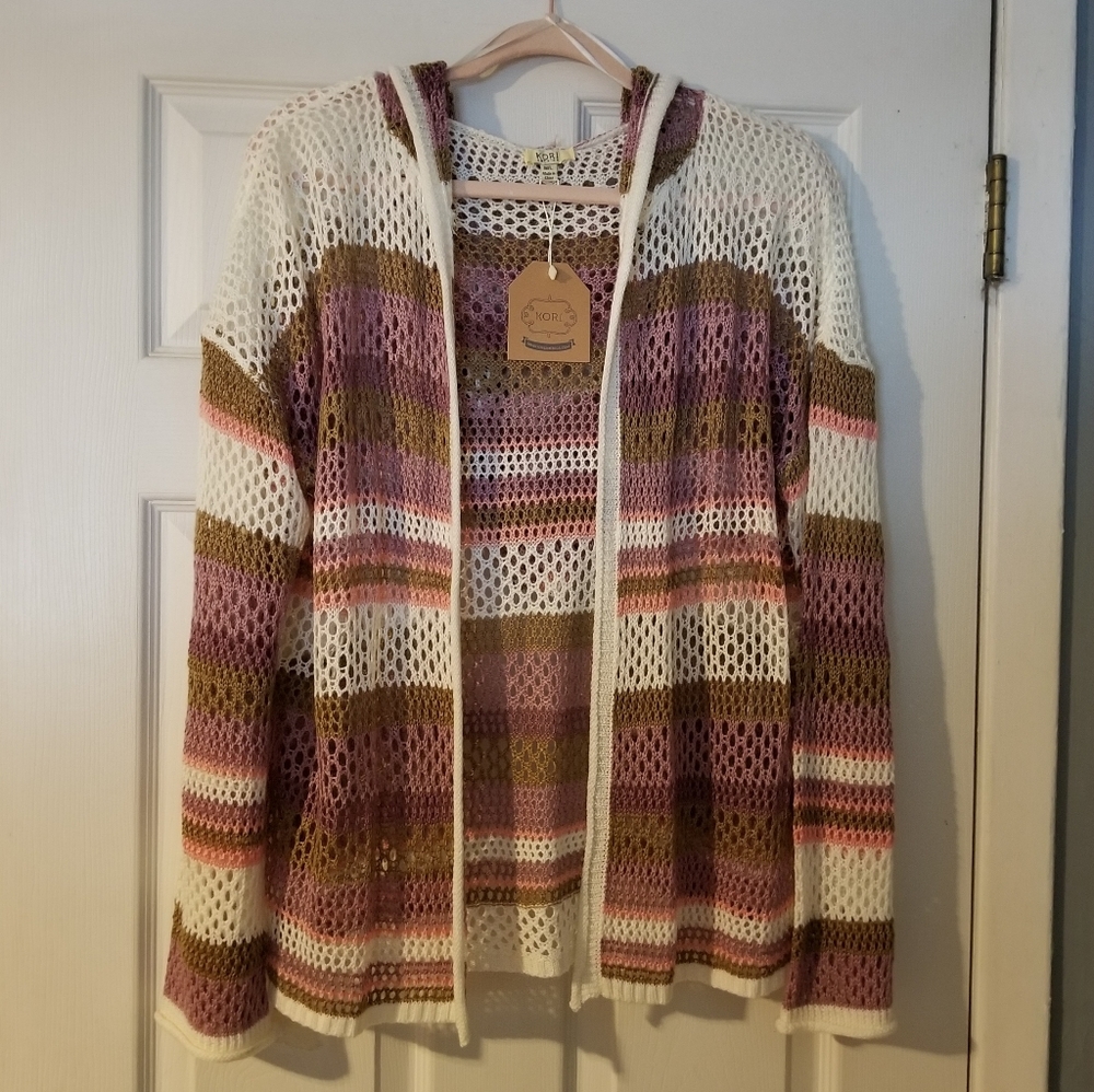 Kori Of America NWT Spring/Summer Cardigan M/L - Picture 2 of 8